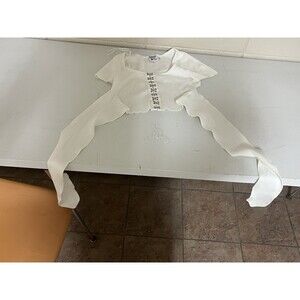 Princess Polly Blouse Top  White Size S/M